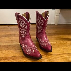 Corral Toddler Girls size 9.5 pink cowboy boots